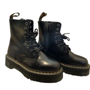 Dr. Marten Jadon Black Lace-Up Boots